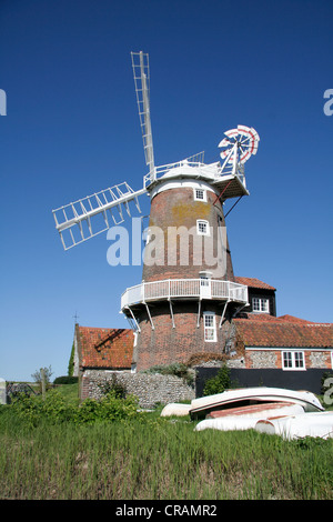 Windmühle Cley nächstes Meer Norfolk England UK Stockfoto