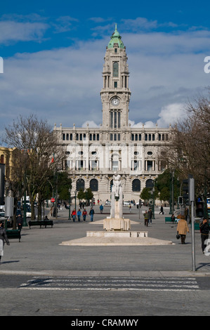 Historisches Rathaus in der alten Stadt, Porto, Portugal, Europa Stockfoto