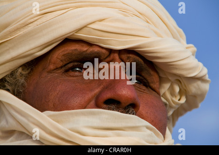 Tuareg-Mann, Porträt, Tasset, Algerien, Afrika Stockfoto
