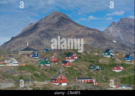 Tasiilaq, auch bekannt als Ammassalik, Ostgrönland, Grönland Stockfoto