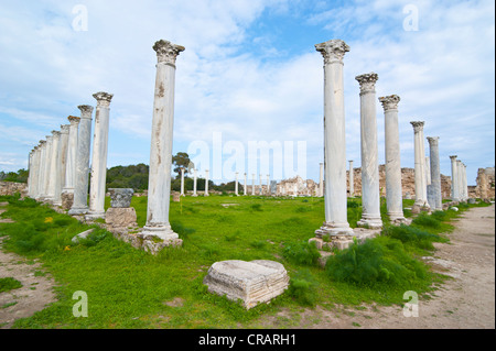 Die römische Ausgrabungsstätte von Salamis, türkischen Teil von Zypern Stockfoto