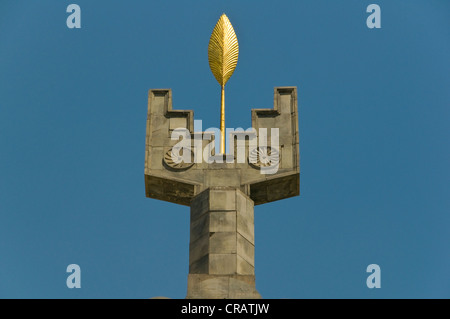 Denkmal für den 50. Jahrestag der sowjetischen Armenien, Yerevan, Armenien, Kaukasus-Region, Eurasien Stockfoto