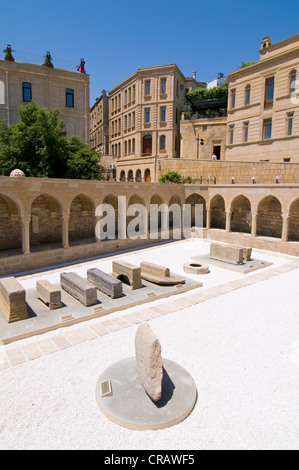 Historischen Karawanserei in der Nähe der Mädchenturm, Baku, Aserbaidschan, Nahost Stockfoto