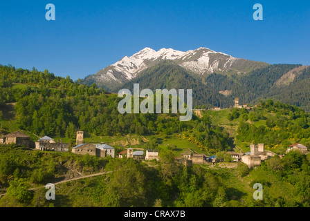 Berglandschaft, Swanetien Provinz, Georgien, Kaukasus, Naher Osten Stockfoto