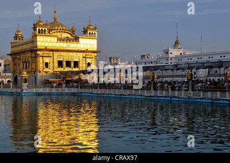 Harmandir Sahib oder Goldener Tempel, Amritsar, Punjab, Indien, Asien Stockfoto