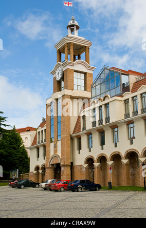 Gebäude in Sighnaghi, Provinz Kachetien, Georgien, Kaukasus, Naher Osten Stockfoto