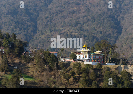 Tawang Khinmey Nyingma Kloster in der Nähe von Tawang, Arunachal Pradesh, Indien, Asien Stockfoto