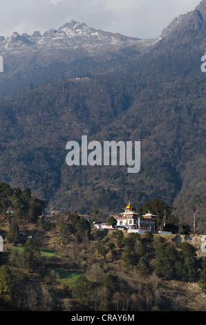 Tawang Khinmey Nyingma Kloster in der Nähe von Tawang, Arunachal Pradesh, Indien, Himalaya, Asien Stockfoto