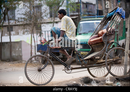 Rikscha, Shibpur District, Howrah, Kalkutta, Westbengalen, Indien, Asien Stockfoto