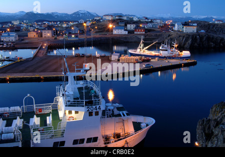 Hafen Stykkishólmur, Snæfellsnes, West Island, Island, Europa Stockfoto