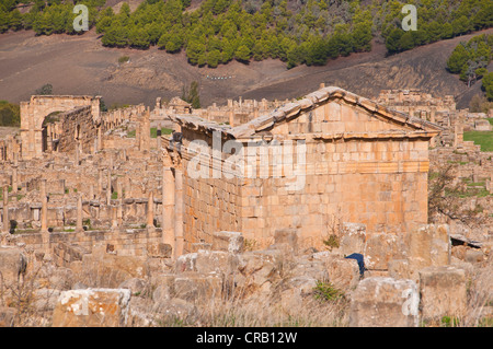 Die römischen Ruinen von Djemila, UNESCO-Weltkulturerbe, Kabylie, Algerien, Afrika Stockfoto