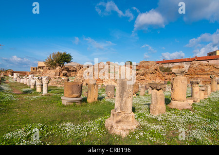 Antiken römischen Bad in Cherchell, Algerien, Afrika Stockfoto