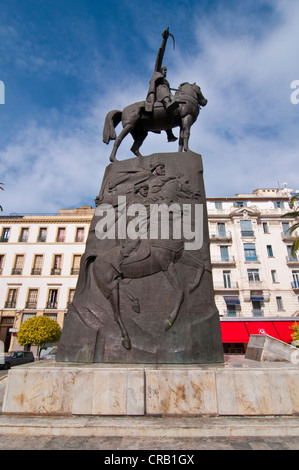 Platz und Statue von Abdel Kader in Algier, Algerien, Afrika Stockfoto