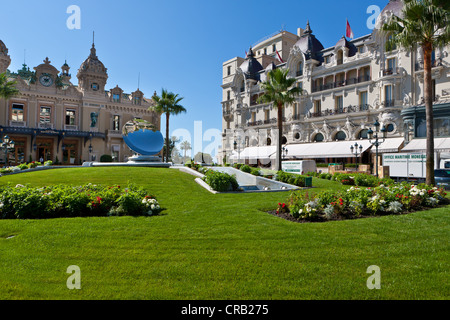 Casino und Hotel de Paris, Place du Casino, Monte Carlo, Fürstentum Monaco, Europa, PublicGround Stockfoto