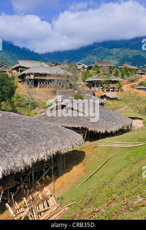 Traditionelle Dorf von Paia nahe entlang, Arunachal Pradesh, North East India, Indien, Asien Stockfoto