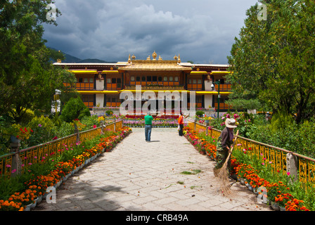 Sommerpalast Norbulingka, UNESCO-Weltkulturerbe, Lhasa, Tibet, Asien Stockfoto