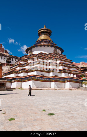 Die Kumbum Kloster Gyantse, Gyantse, Tibet, Asien Stockfoto