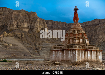 Großen Stupa in das Königreich Guge in West-Tibet, Tibet, Asien Stockfoto