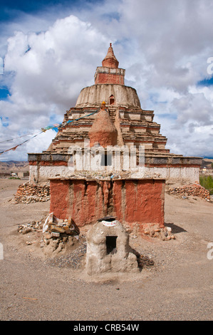 Großen Stupa in das Königreich Guge in West-Tibet, Tibet, Asien Stockfoto