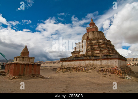 Stupa in der Region von der alten Königreich Guge, West-Tibet, Tibet, Asien Stockfoto