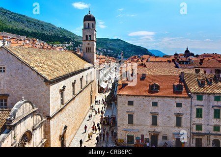 Franziskanerkloster in der alten Stadt von Dubrovnik, UNESCO-Weltkulturerbe, zentrale Dalmatien, Dalmatien, Adriaküste Stockfoto