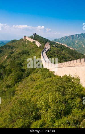 Chinesische Mauer bei Badaling, China, Asien Stockfoto