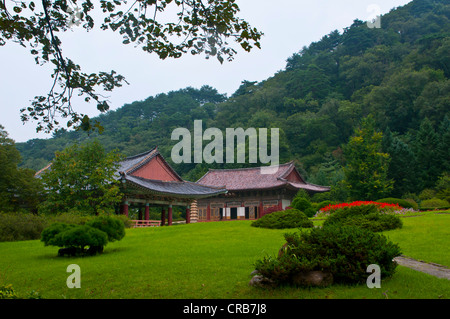 Buddhistischen Pohyon-Tempel am Berg Myohyang-San, Nord Korea, Asien Stockfoto