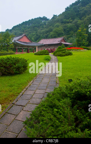 Buddhistischen Pohyon-Tempel am Berg Myohyang-San, Nord Korea, Asien Stockfoto