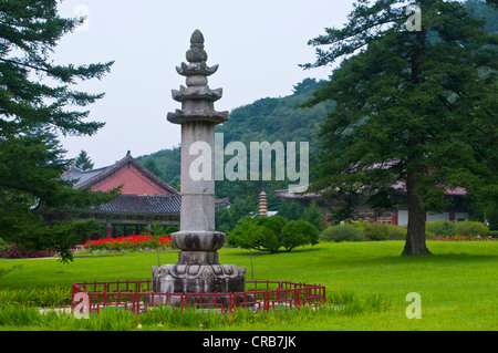 Buddhistischen Pohyon-Tempel am Berg Myohyang-San, Nord Korea, Asien Stockfoto