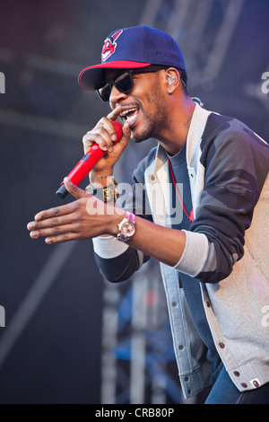 US-Schauspieler und Rapper Kid Cudi Durchführung live beim Heitere Open Air Festival in Zofingen, Schweiz, Europa Stockfoto