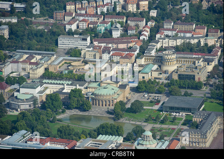 Luftaufnahme, Stuttgart, Baden-Württemberg, Deutschland, Europa Stockfoto