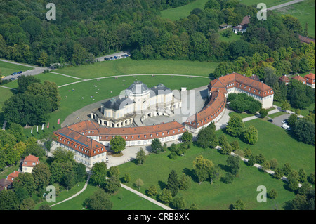 Luftaufnahme, Schloss Solitude Palast, erbaut 1763-1769 als eine Jagd und Unterhaltung Palast von Herzog Carl Eugen von Wuerttemberg Stockfoto