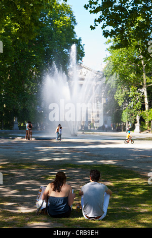 Parc de Bruxelles im Zentrum der belgischen Hauptstadt Brüssel, Brabant, Belgien Stockfoto
