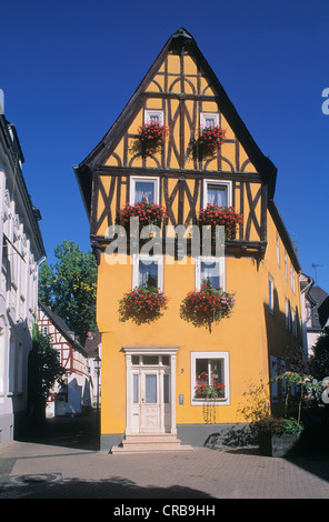 Fachwerkhaus, Diez, Westerwald Bezirk, Rheinland-Pfalz, Deutschland, Europa Stockfoto