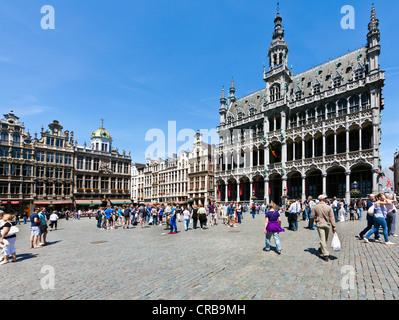 Stadtmuseum und Gilden-Hallen am Grote Markt Platz, Grand Place, UNESCO-Weltkulturerbe, Brüssel, Belgien, Benelux, Europa Stockfoto