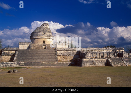 Sternwarte, Caracol, Maya-Ruinen von Chichen Itza, Yucatan, Mexiko, Nordamerika Stockfoto
