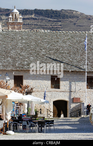 Timios Stavros Kloster, Kloster des Heiligen Kreuz, Omodos, Zypern, Griechenland, Europa Stockfoto