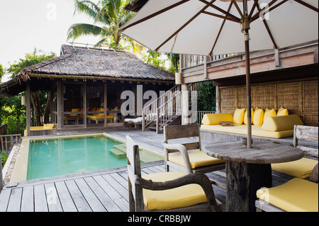 Privaten Swimmingpool in einem Luxushotel, Six Senses Resort, Koh Yao Noi, Phang Nga, Thailand, Südostasien, Asien Stockfoto