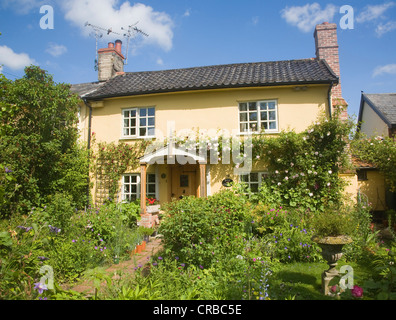 Rose Cottage Garten Mendlesham, Suffolk, England Stockfoto