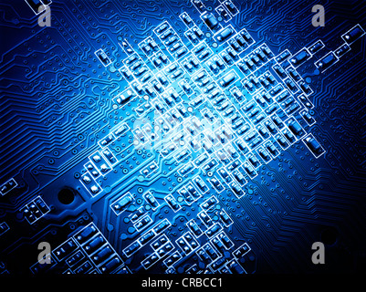 Blaue Platine Stockfoto