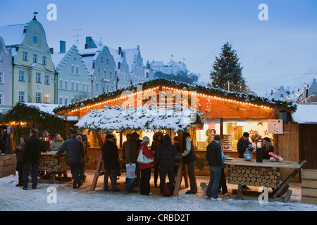 Weihnachtsmärkte in Winter, Landshut, niedriger Bayern, Bayern, Deutschland, Europa Stockfoto