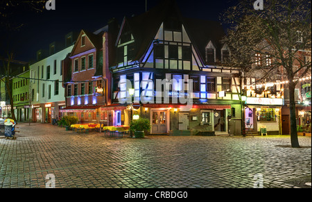 Altstadt von Sachsenhausen, Restaurant und Bar Bezirk, Frankfurt Am Main, Hessen, Deutschland, Europa Stockfoto