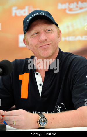 Boris Becker, GER, bei einem Presse-Event, Tennis ATP Mercedes Cup 09.-07.17.2011, Weißenhof, Stuttgart, Baden-Württemberg Stockfoto