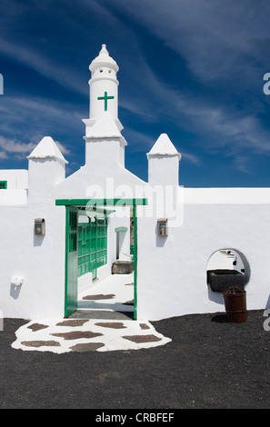 Eingang zum Bauernhofmuseum Casa Museo del Campesino, Mozaga, Lanzarote, Kanarische Inseln, Spanien, Europa Stockfoto