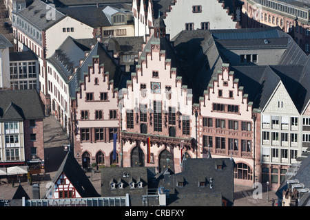 Blick auf die Roemer Rathaus, Frankfurt Am Main, Hessen, Deutschland, Europa Stockfoto