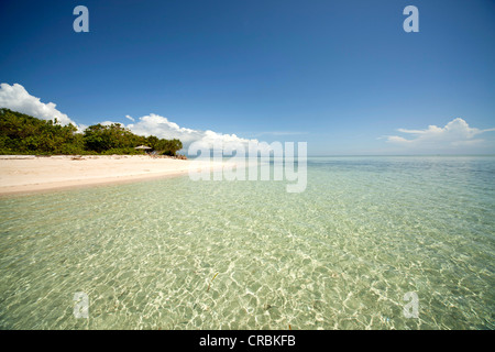 Schöner Strand auf Pandan Island, Honda Bay aus Puerto Princesa, Palawan Island, Philippinen, Asien Stockfoto