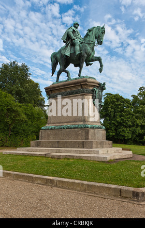 Reiterstandbild von Ernst II, Coburg, Oberfranken, Franken, Bayern, Deutschland, Europa Stockfoto