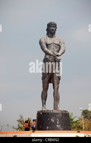 Lapu-Lapu-Denkmal, riesige Statue in Rizal Park, Manila, Philippinen, Asien Stockfoto