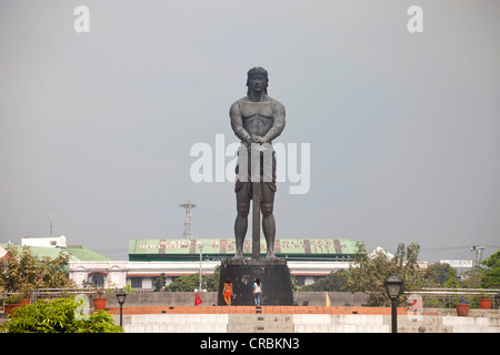 Lapu-Lapu-Denkmal, riesige Statue in Rizal Park, Manila, Philippinen, Asien Stockfoto