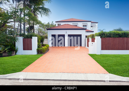 Moderne australische Hausfassade Stockfoto